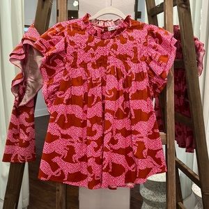 NWT Crosby Elsie Top Size L